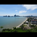 Blick vom Kloster Khao Chong Krachok auf den südlichen Teil der Bucht